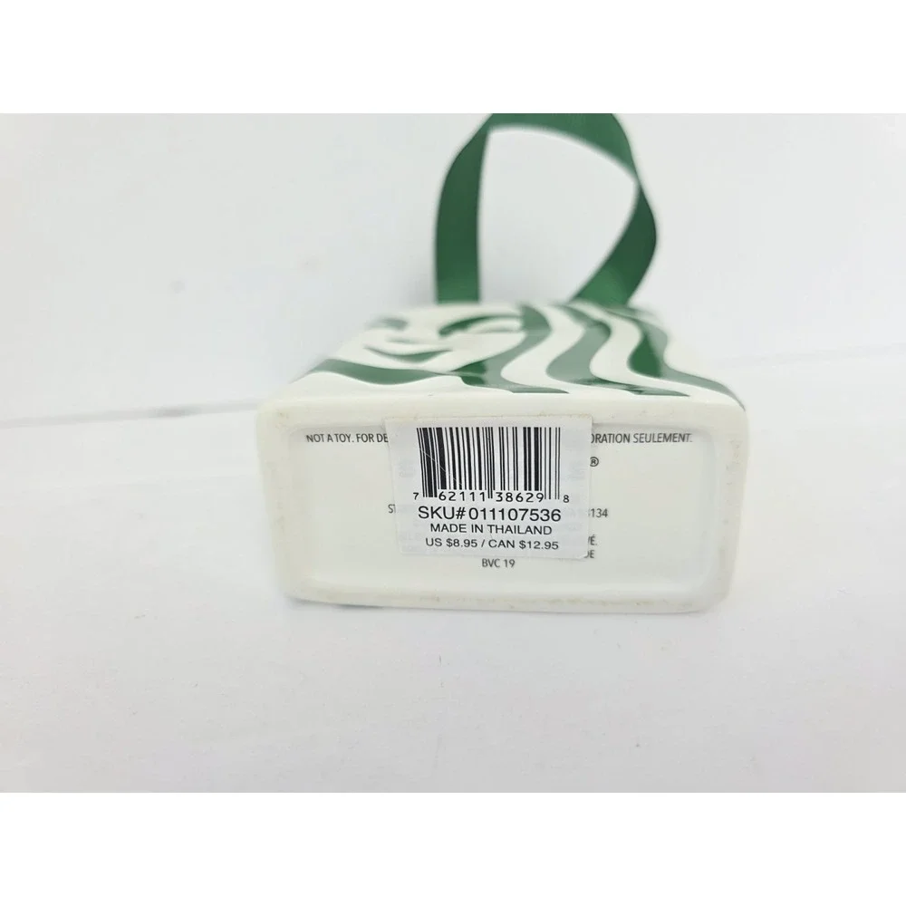 Starbucks ceramic gift bag‎ ornamnet decoration miniature mini 3